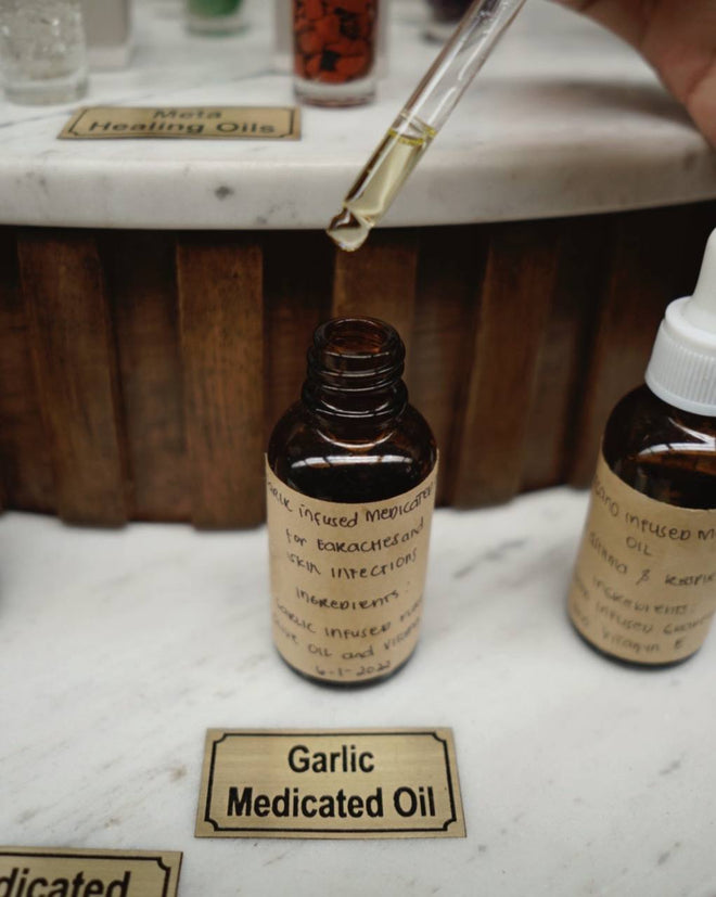 Garlic Medicated Oil  for Earaches and Skin Infections